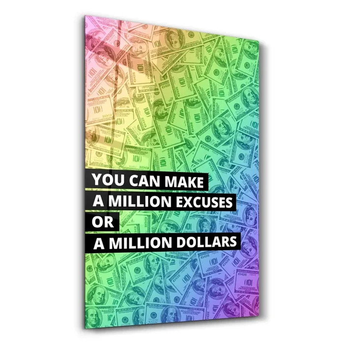 ・”Million Dollars”・Designers Collection Glass Wall Art