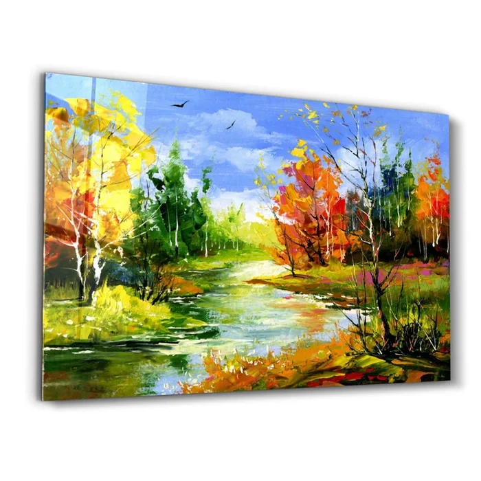 Abstract Landscape V2 | Glass Wall Art