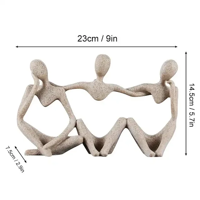 Abstract Thinker Resin Statue