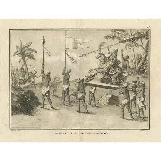 After Sonnerat, Procession of Deities Through the Countryside, Engraving, 1806