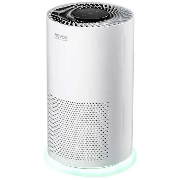 Air Purifier H13 HEPA Layer 1,200 sq. ft/h Smart Air Purifier with Speed Control and Child Lock Guard Air Cleaner White