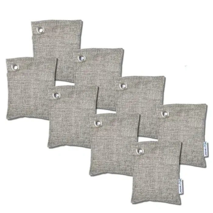Air Purifying Bamboo Charcoal Bag, 3.5 oz (8-Pack)