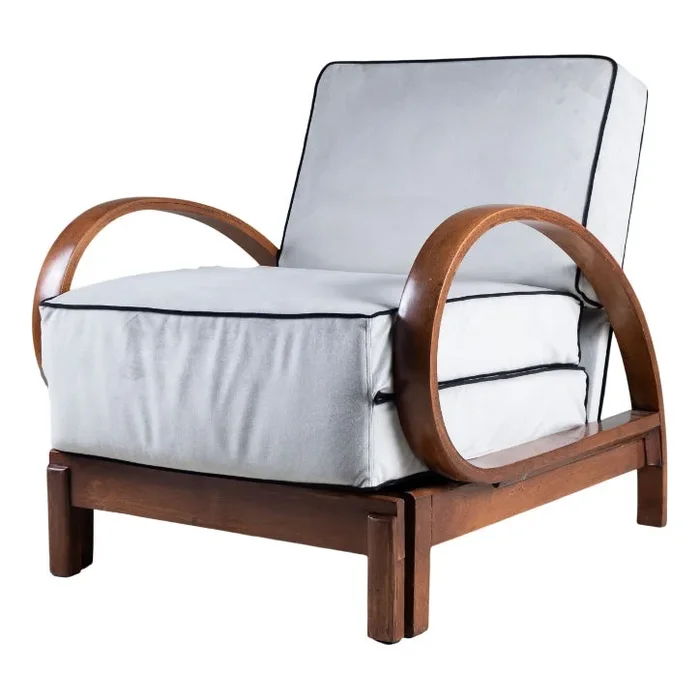 Art Deco Style Convertible Armchair Bed from Cerutti