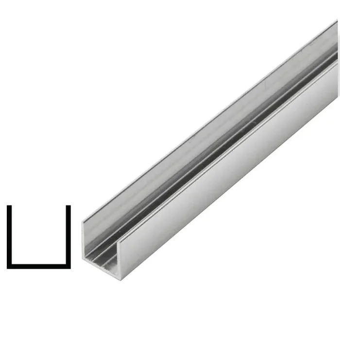 AT 014 5/8 in. D x 5/8 in. W x 96 in. L Metal Mira Lustre Half Round U-Channel Moulding