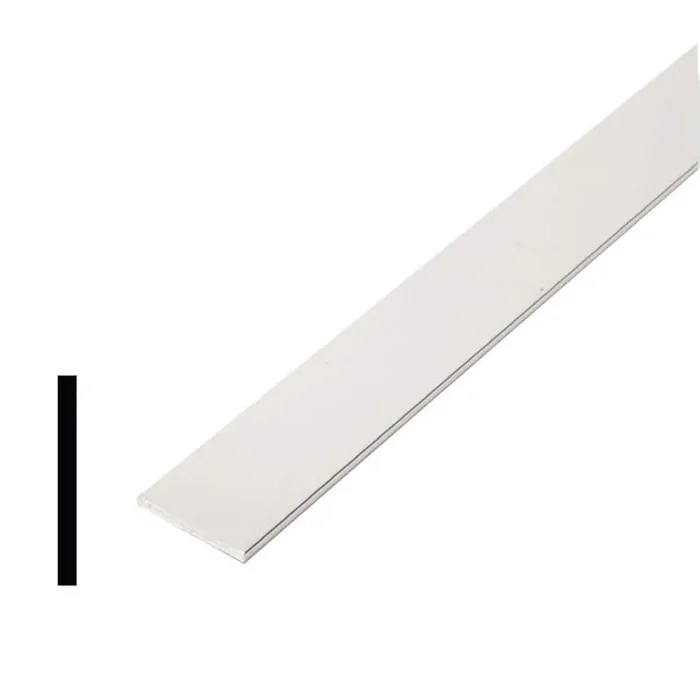 AT 021 1/8 in. D x 1 in. W x 96 in. L Metal Mira Lustre Flat Bar S4S Moulding
