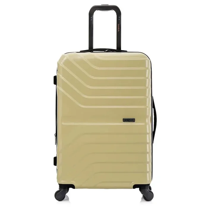 Aurum Light-Weight 24 in. Champagne Hardside Spinner Luggage Roller Suitcase
