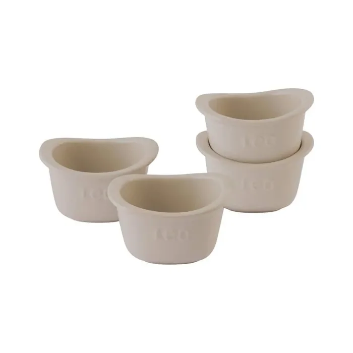 Balance 4-Piece Ceramic Ramekin Set 3.5″, 10oz., Moonmist