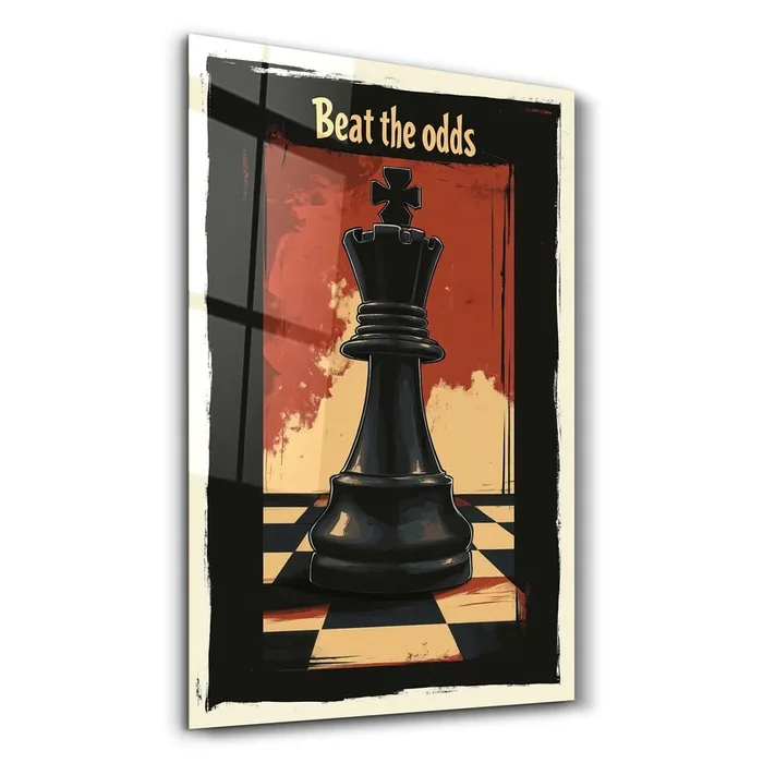 Beat the Odds – Motivational Glass Wall Art