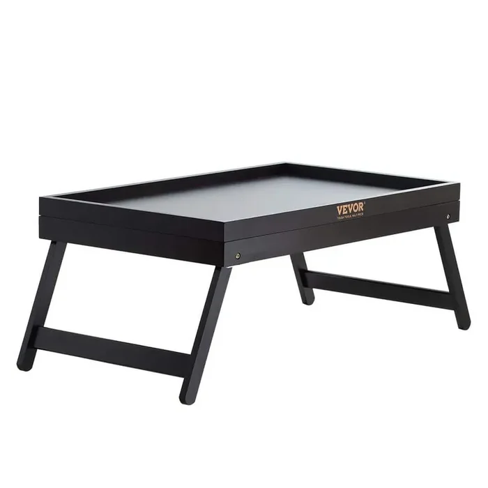 Bed Tray Table 25 in. W x 8.5 in. H x 11.3 in. D Bamboo Breakfast Tray Serving Laptop Desk Tray TV Tray