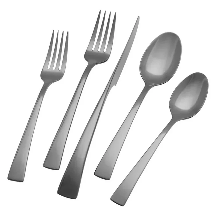 Bellas‘s era Slate 20-Piece 18/10 Stainless Steel Flatware Set