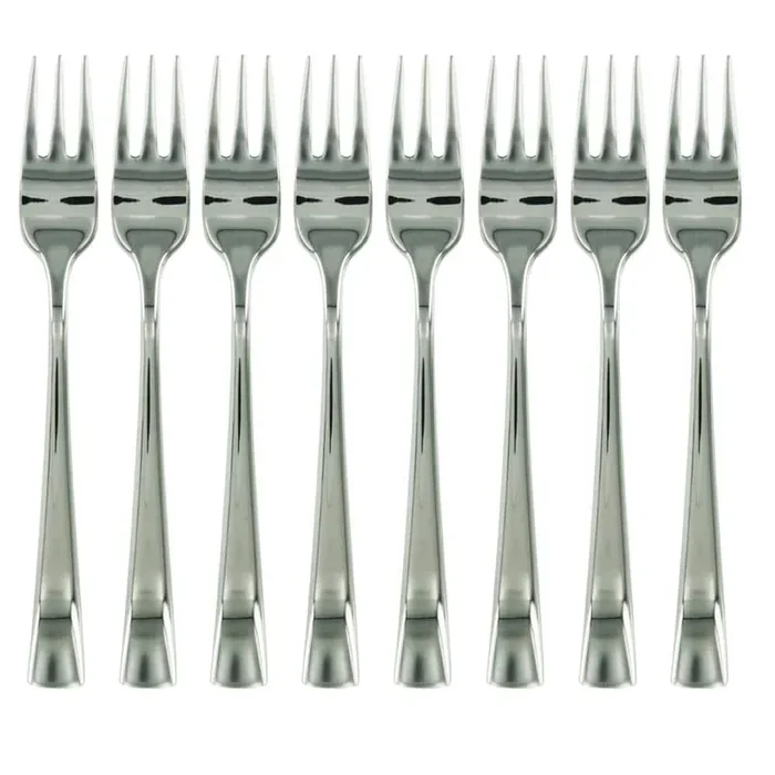 Bellasera 8-Piece 18/10 Stainless Steel Seafood Fork Set