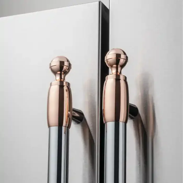 Bertazzoni – DS2HERTPC – Décor Set 2 – Refrigerator & Dishwasher kit – Polished Copper finish-DS2HERTPC Designer Home Surplus