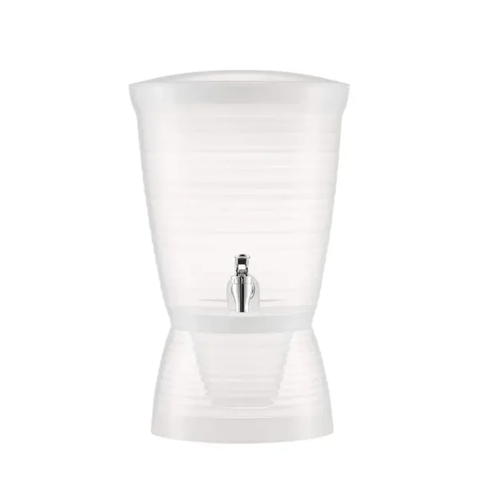 Beverage Dispenser, 2.64 Gal., Plastic, with Spigot Ice Chamber, Iced Tea Lemonade Juice Water Dispensers, for Hotels