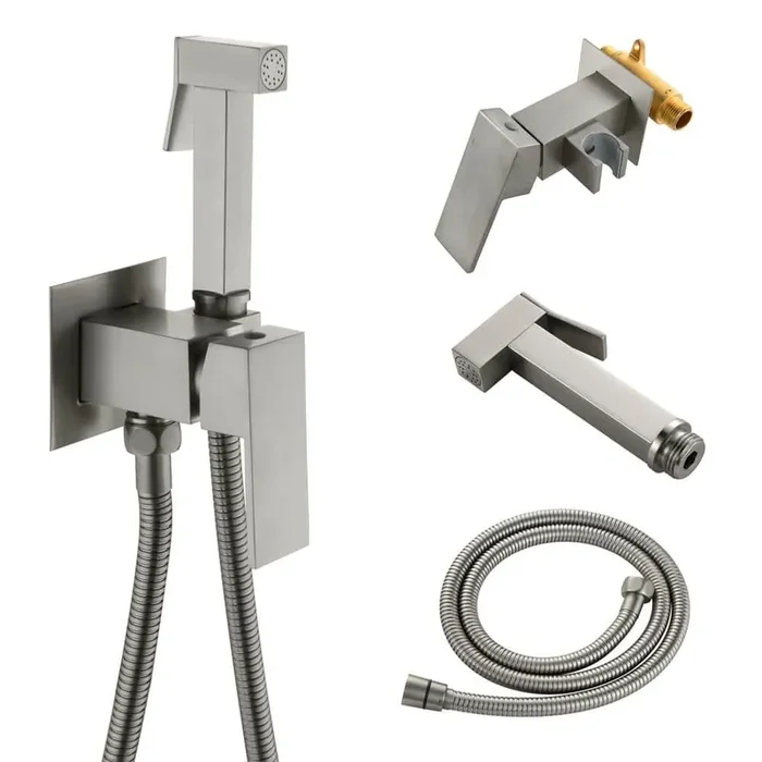 Bidet Sprayer Bidet Attachment in Brushed Nickel