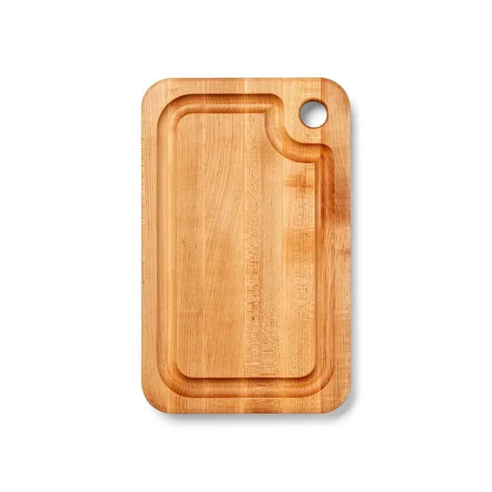 Block 16 in. x 10 in. Rectangle Maple Wood Cutting Board with Juice Groove, Maple