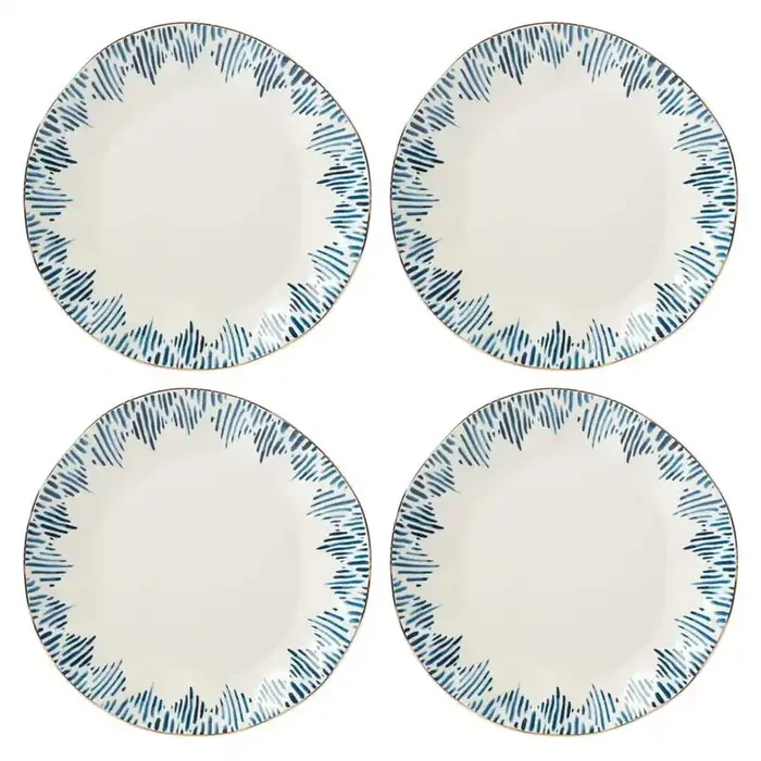 Blue Bay White Dinner Plate (Set of 4)