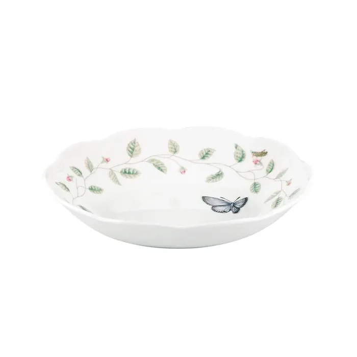 Butterfly Meadow 20 oz. Porcelain Multi Color Pasta Soup Bowl
