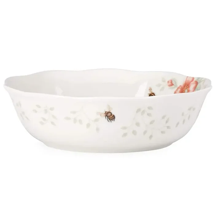 Butterfly Meadow 32 oz. Porcelain Multi Color Soup Bowl
