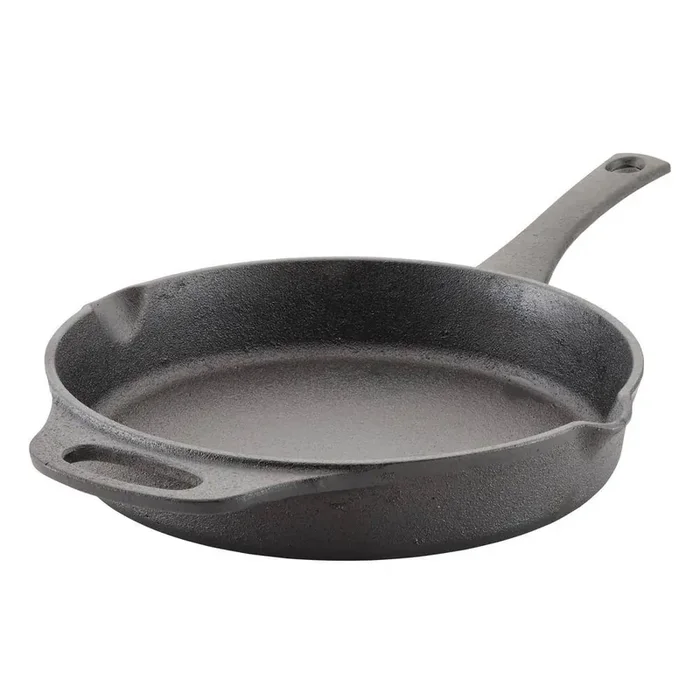 Cast Iron Pre-Seasoned 10 in. Cast Iron, Pre-Seasoned Frying Pan in Black