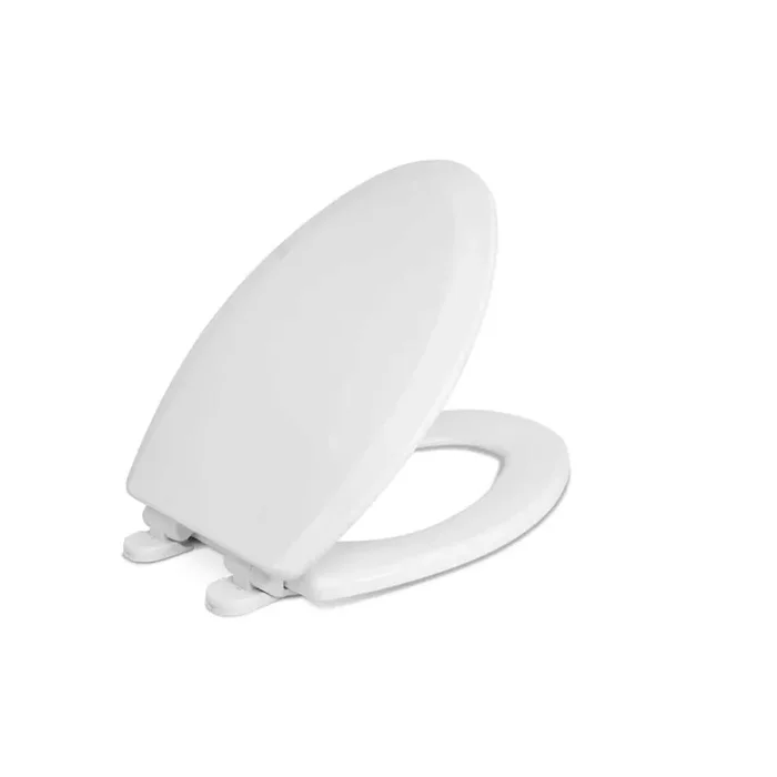 Centocore Molded Wood Elongated Toilet Seat in White