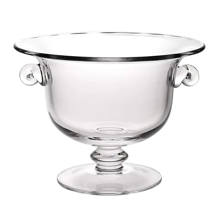 Champion 11 in. Clear European Mouth Blown Handmade Crystal Bowl