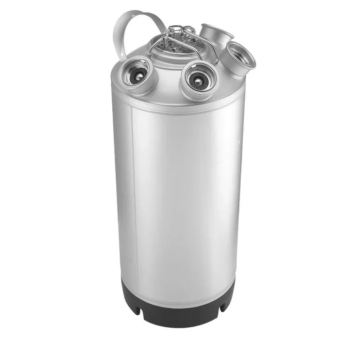 Cleaning Keg, 5 Gal. /19L Keg Line Cleaning Kit with 4 D Coupler Connections & Rubber Base, Beer Lines Cleaner Used