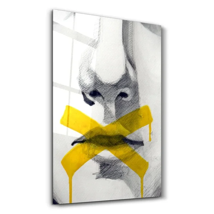 Don’t Speak! | Glass Wall Art