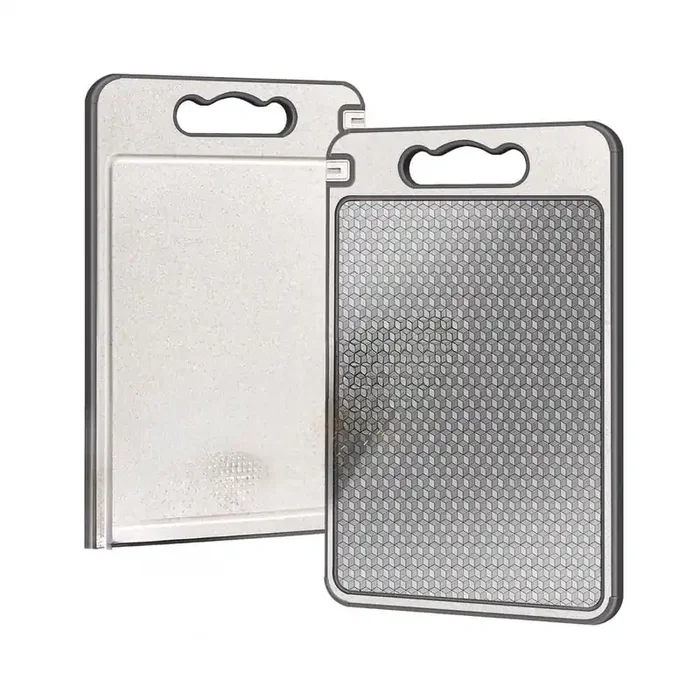 Double-Sided 14.3 in. x 9.8 in. Cutting Board w/ Micro-Convex Grid and Anti-Scratch Surface, Easy to Clean