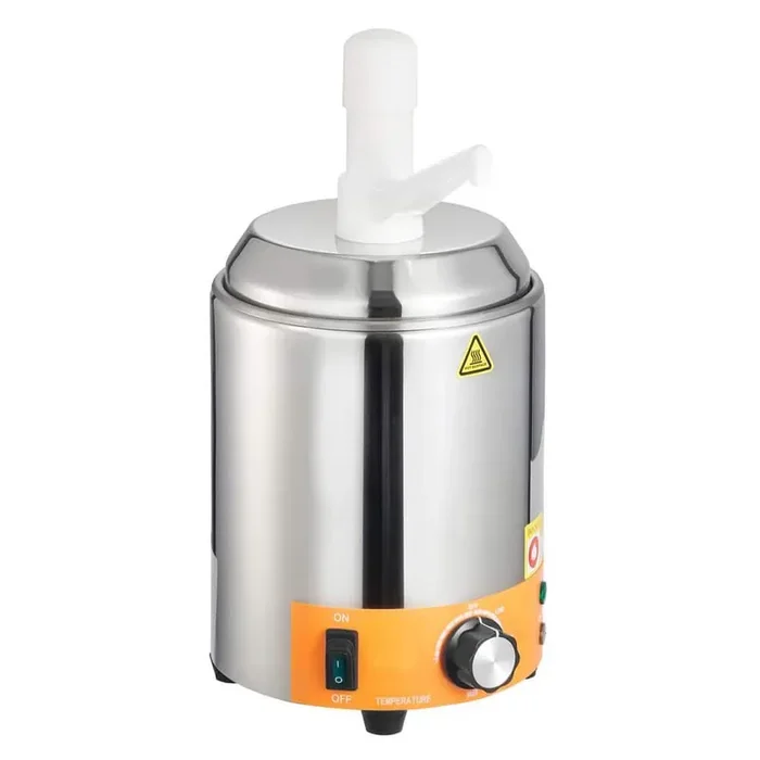 Electric Cheese Dispenser with Pump, 2.4 L, Temp Adjustable (86-230℉), with Stainless Steel surface