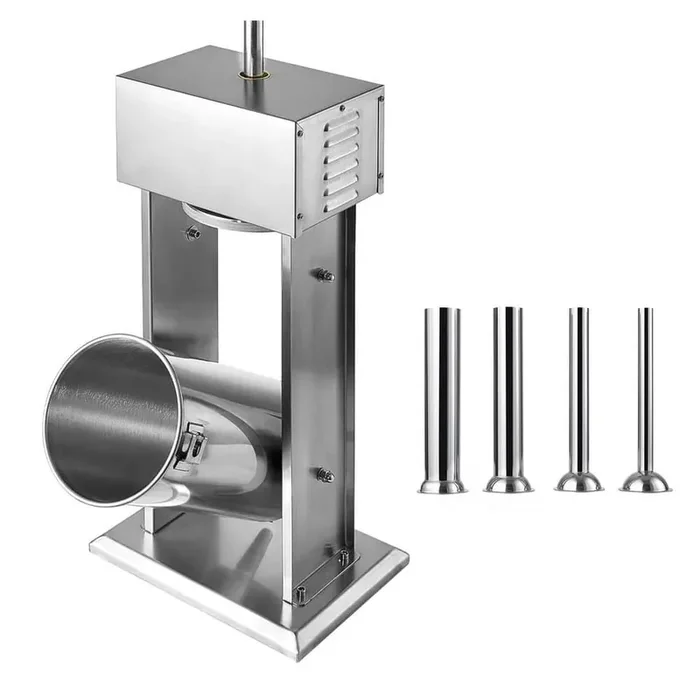 Electric Sausage Stuffer, 33 LBS. / 15 L Vertical Meat Stuffer, Stepless Speed Control and Foot Pedal