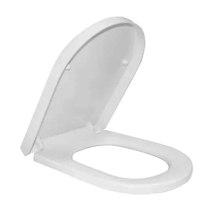 Elongated Easy-Release Soft-Close Toilet Seat in White