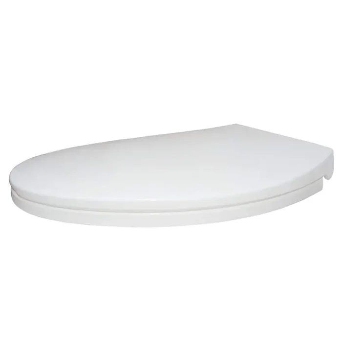 Elongated Quick-Release Soft-Close Toilet Seat in . White