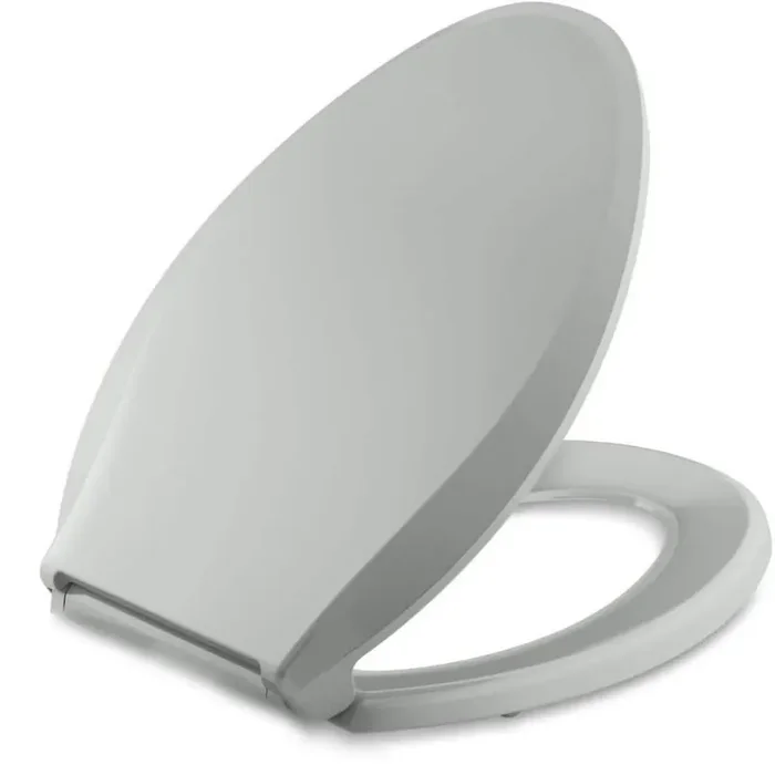 Elongated Smart Toilet in White Toilet Seat with Stainless Steel Nozzle