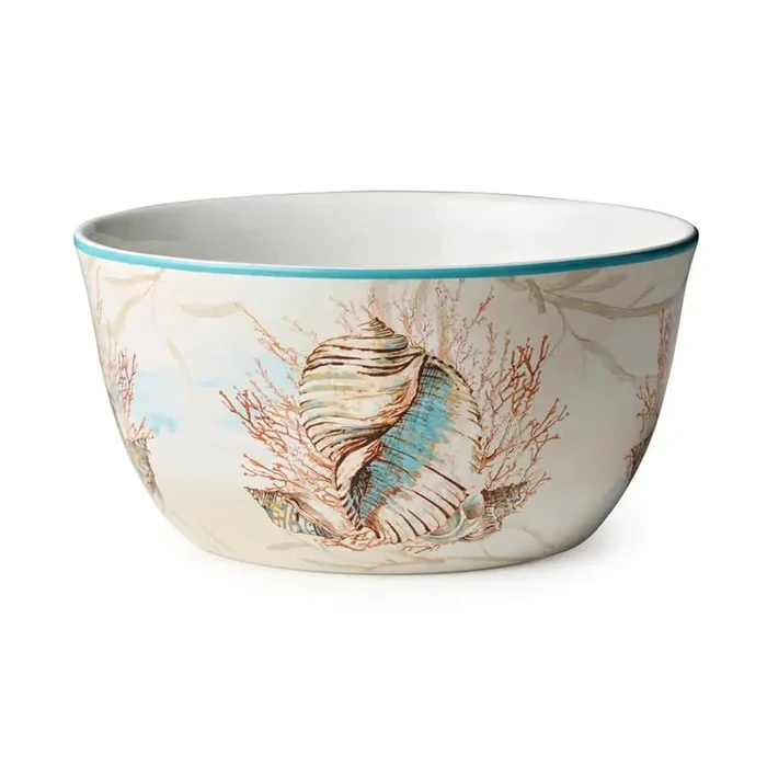 Escape to the Sea 198 fl. oz. Multi-Colored Ceramic Deep Bowl