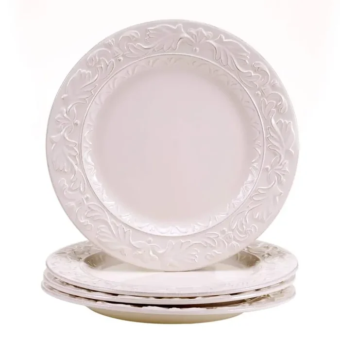 Firenze Ivory 11.5 in. Dinner Plate (Set of 4)