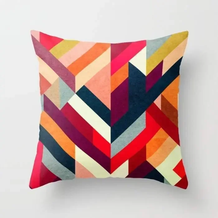 Geometric Colorful Pillow Cover