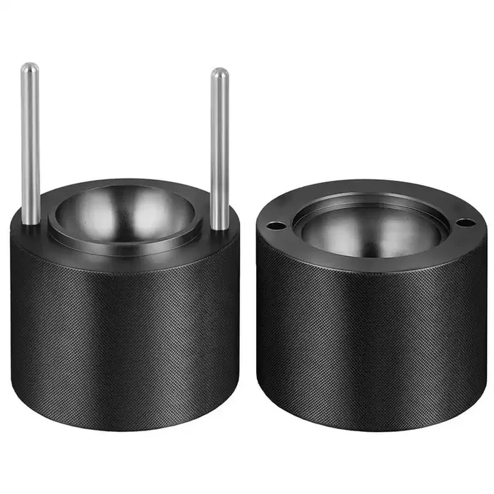 Ice Ball Press, 2.4 in. Ice Ball Maker, Aircraft Al Alloy Ice Ball Press Kit for 60 mm Ice Sphere, Ice Press, Black