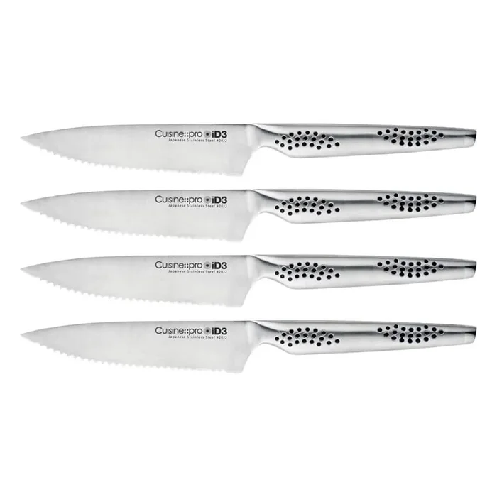 ID3 4.5 in. Stainless Steel Full Tang Steak Knife Set of 4