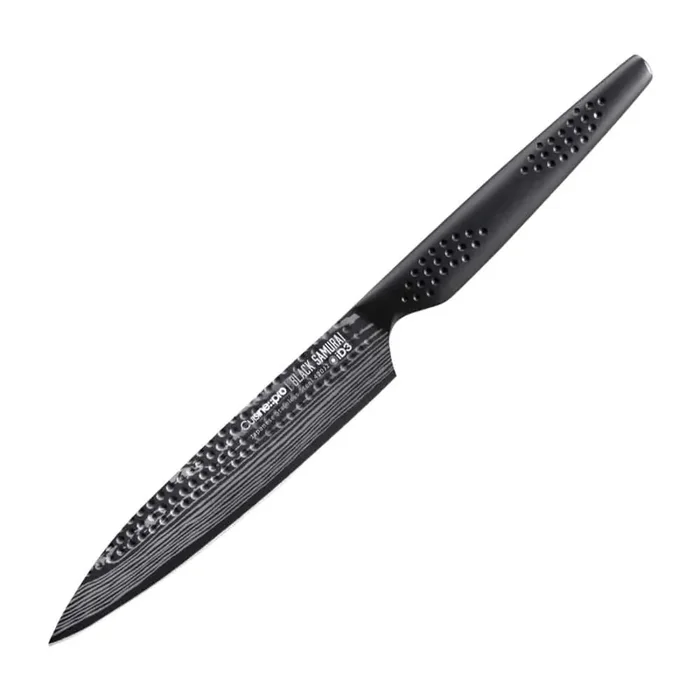 iD3 BLACK SAMURAI 5 in. Stainless Steel Full Tang Chef‘s Knife