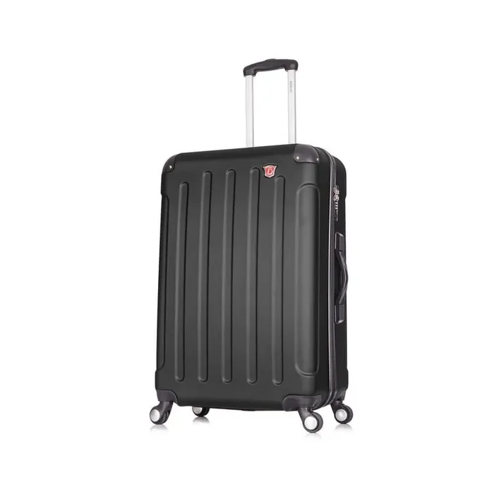 Intely 28 in. Black Hardside Spinner with Integrated Weight Scale