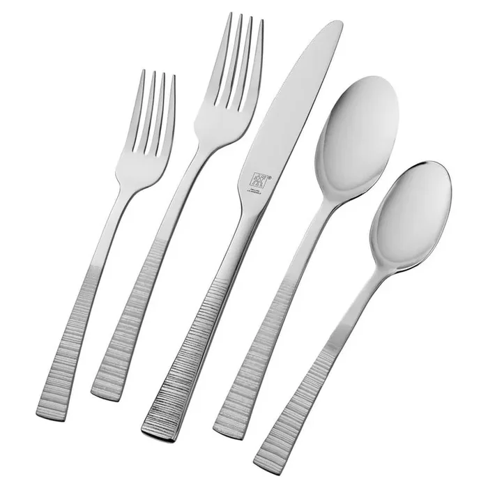 Kingwood 42-Piece 18/10 Stainless Steel Flatware Set