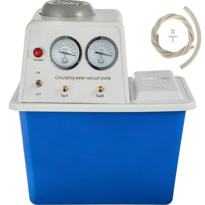 Lab Multi-Purpose Water Circulating Vacuum Pump,15L, with 2 Off-Gas Taps,Stainless Vacuum Pump 180W 110V,Anti-Corrosion