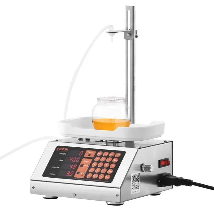Liquid Filling Machine 5-50 g Weighing Capacity Automatic Bottle Filler Machine with Peristaltic Pump (Single Nozzle)