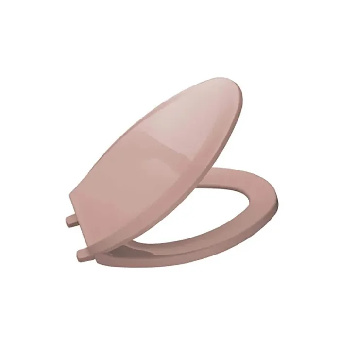 Lustra Elongated Toilet Seat with Quick-Release Hinges in Wild Rose