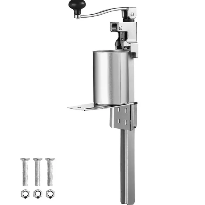 Manual Can Opener Commercial Table Opener for Large Cans Heavy-Duty Can Opener with Base Height Industrial Jar Opener
