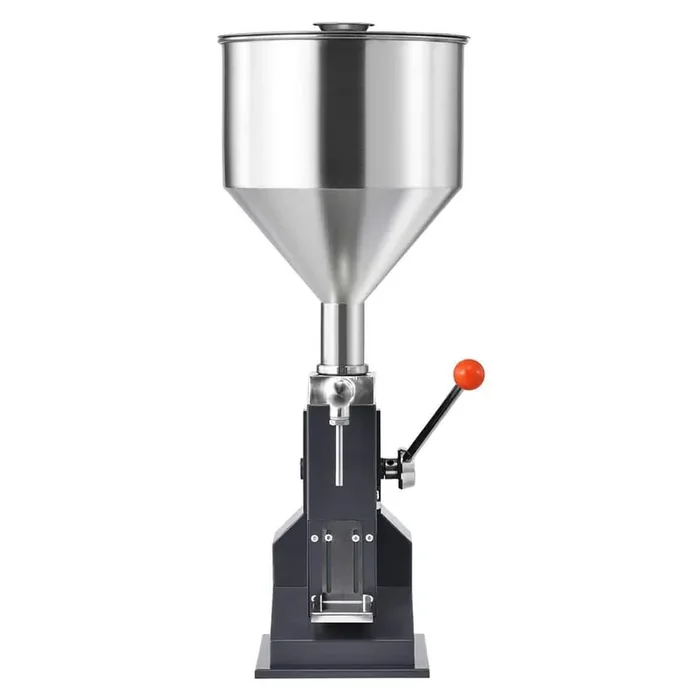 Manual Paste Liquid Filling Machine, Food Storage Lids 5-50 ml Bottle Filler, Adjustable Bottle Filling Machine Filler