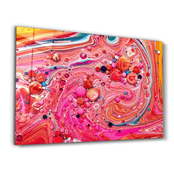 Marble Galaxy 5 | Glass Wall Art
