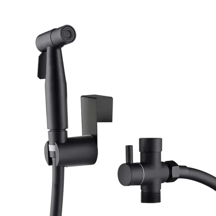 Matte Black Bidet Sprayer Bidet Attachment for Toilet with Water Pressure Control