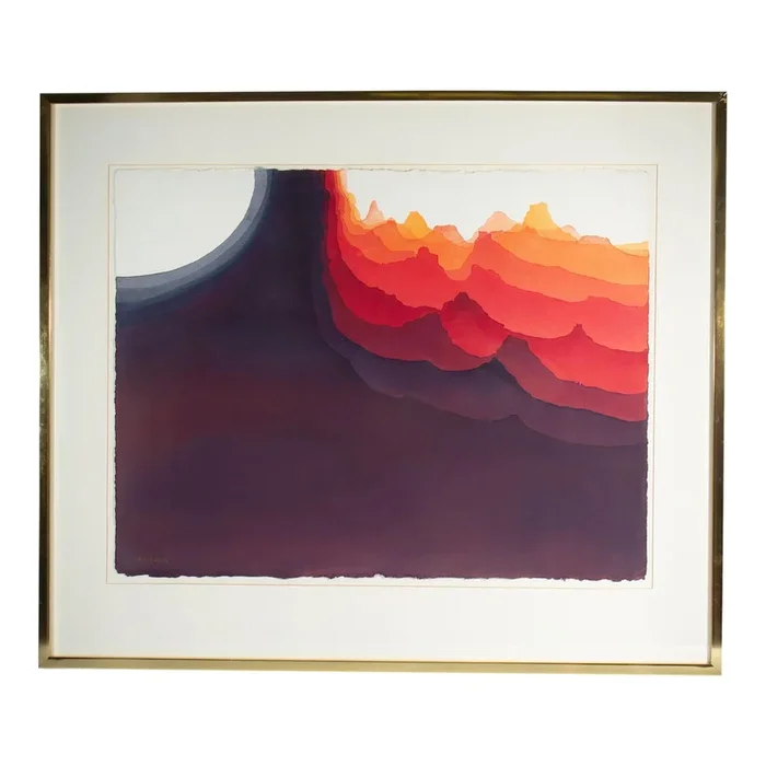“Mirage Ii” Abstract Watercolor Painting by Ann Leech