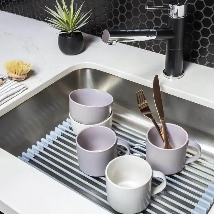 Multipurpose Roll-Up Dish Rack Small